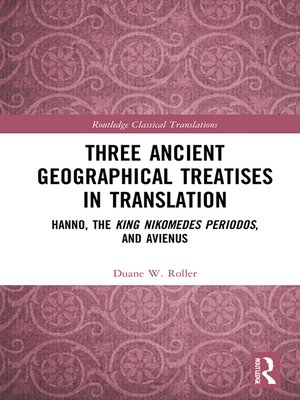 cover image of Three Ancient Geographical Treatises in Translation